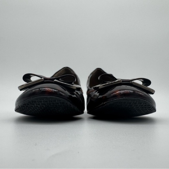 Stuart Weitzman Tortoise Shell Patent Leather Wedge Heel Size 7.5 M - Picture 2 of 12